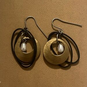 ❤️‍🔥BOGO FREE boutique bronze copper pearl dangle handmade drop earrings